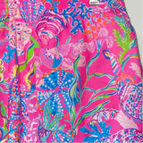 Lilly Pulitzer Luxletic Size M Women's Pink-Multi Pattern Pull On Shorts
