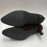 Chico's Size 10 Women's Brown Cut Out High Heel Booties