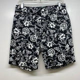 Lauren Ralph Lauren Size 4 Women's Black-White Pattern Shorts
