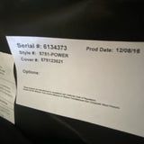 Southern Motion Solid Brown Faux Leather Electric Recliner with power head