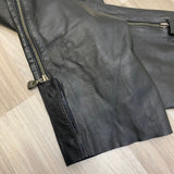 Harley Davidson Black Leather Solid Chaps Womens