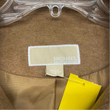 Michael Michael Kors Women's Size L Beige Solid Overcoat Coat