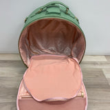 Smart Birdy Pistachio Green Solid Faux Leather Round Suitcase