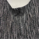 Alex Evenings Size 12-L Women's Black-Silver Shimmer 2 Piece Dress