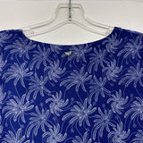 Lpb Woman Size S Women's Blue-White Pattern Shift Dress
