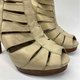 Stuart Weitzman Size 7 Women's Tan Solid High Heel Shoes