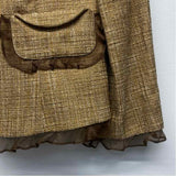 Dana Buchman Women's Size 8-M Tan Tweed Single Button Jacket