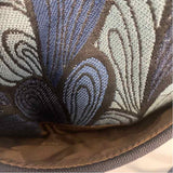 Maruca Blue Fabric Pattern Crossbody Handbag