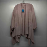 Lululemon Size One Fits All Women's Pink Solid Open Front Poncho-Cape