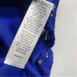 Adrianna Papell Size 4-S Women's Blue Solid Fit And Flare Dress