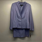 Kasper Size 10-M Women's Light Blue Solid 3 PC Dress