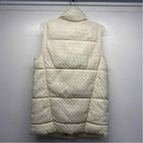 Tribal Women's Size XS Cream Solid Zip Mock Neck Vest