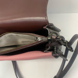 Coach Burgundy Colorblock Leather Crossbody Handbag