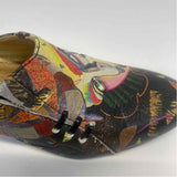 Icon Size 6.5 Women's Black-Multi Print Mule Shoes