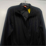 Nike Size M Women's Black Textured Windbreaker Activewear Top