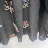 Johnny Was Size S Women's Black-Multi Embroidered Kaftan Dress