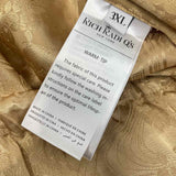 Rich Radi Qs Size 3XL- 16 Women's Gold Embossed Pull On Pants