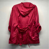 Michael Kors Women's Size M Pink Solid Zip Up/Hoodie Jacket