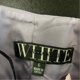 White By Vera Wang Size 6-S Women's Periwinkle Solid Strapless Dress