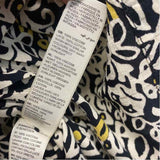 Fat Face Size XS Women's Black-Multi Pattern Fit And Flare Dress
