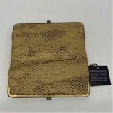 Hobo Tan Leather Cutout Clam Shell Clutch