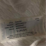 Varley Size L Women's Offwhite Tweed T-Shirt Dress