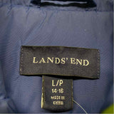 Lands' End Women's Size L Lime Solid Puffer Jacket