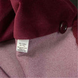 Lesley Evers Women's Size Xl Burgundy Solid Blazer Jacket