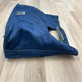 Neiman Marcus Navy Suede Solid Tote Handbag