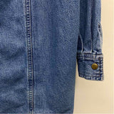 Eddie Bauer Size 2x Women's Blue Washed Shirt Dress