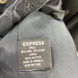 Express Women's Size S 5-6 Black Solid Single button Coat