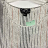 Repeat Silver Edition Size 38-S Women's Light Gray-Multi Stripe Pullover Sweater