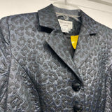 Charles Grey Women's Size 8-M Navy-Black Pattern Button Up Jacket