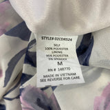 Sienna Sky Size M Women's White-Multicolor Floral Maxi-Halter Dress