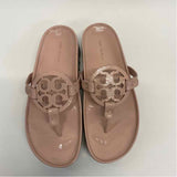 Tory Burch Size 8 Women's Pink Solid Camel Toe Sandals