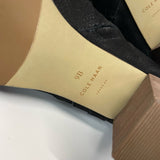 Cole Haan Size 9 Women's Black Animal Print Zip Up Booties