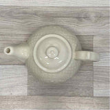 Longaberger Collectors Club Ivory Ceramic Teapot in Quilt Pattern