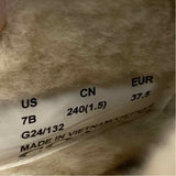 Coach Size 7 Women's Brown Signature Shearling Shoes