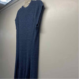 Polo by Ralph Lauren Size Xl Women's Blue Tweed Fit And Flare Maxi Dress