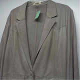 Jakett Women's Size L Tan Solid Blazer Jacket