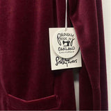 Lesley Evers Women's Size Xl Burgundy Solid Blazer Jacket