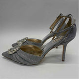 Badgley Mischka Size 10 Women's Silver Shimmer High Heel Shoes