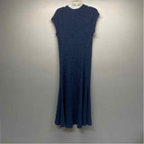 Polo by Ralph Lauren Size Xl Women's Blue Tweed Fit And Flare Maxi Dress