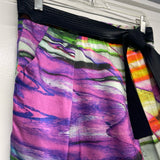 Beatriz Camacho Size 4 Women's Multicolor Patchwork Pencil Skirt