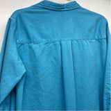 Frank & Eileen Est 1947 Size M Women's Aqua Solid Shirt Dress