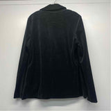 Lesley Evers Women's Size L Black Solid Blazer Jacket