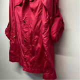 Michael Kors Women's Size M Pink Solid Zip Up/Hoodie Jacket