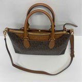 Michael Kors Brown Leather Signature Satchel Handbag