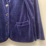 Lesley Evers Women's Size Xl Navy Solid Blazer Jacket