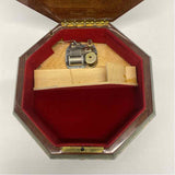 Green-Brown Wood Lacquer Wind Up Music Box